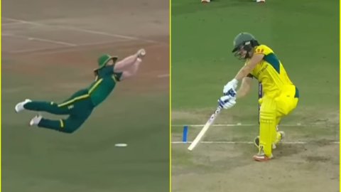 Nadine de Klerk ने करिश्मे को दिया अंजाम, हवा में तैरते हुए पकड़ा Ellyse Perry का हैरतअंगेज कैच; देख Nadine de Klerk ने करिश्मे को दिया अंजाम, हवा में तैरते हुए पकड़ा Ellyse Perry का हैरतअंगेज कैच; देख