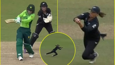 Suzie Bates ने पकड़ा Women's World Cup 2025 का बेस्ट कैच! फैंस बोले- 'ये तो लेडी फिलिप्स है'