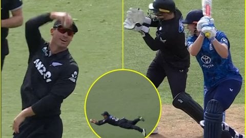 Will Young बने सुपरमैन... हवा में उड़कर एक हाथ से पकड़ा Harry Brook का बवाल कैच; देखें VIDEO Will Young बने सुपरमैन... हवा में उड़कर एक हाथ से पकड़ा Harry Brook का बवाल कैच; देखें VIDEO