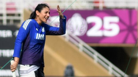 Navi Mumbai: Team India and Australia Players at Practice Session Ahead of the Semi-final Women's World Cup: Unbeaten Australia eye final berth against in-form India amid weather concern