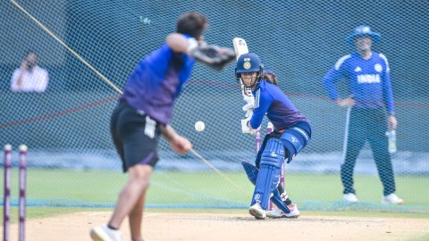 Visakhapatnam: India Women Team Practice Session Women's World Cup: With problems mounting, India face stiff Aussies test in bid to put campaign back