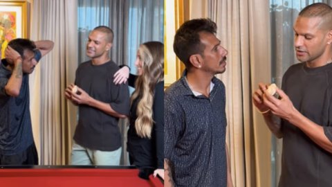 VIDEO: 'ये है तेरी तीसरी मां', युजी चहल और शिखर धवन की ये रील देखकर हो जाएंगे लोटपोट