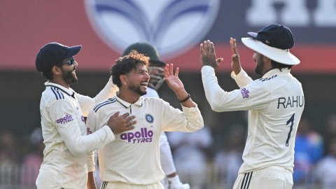 2nd Test: Kuldeep picks three as persistent India keep South Africa to 247/6