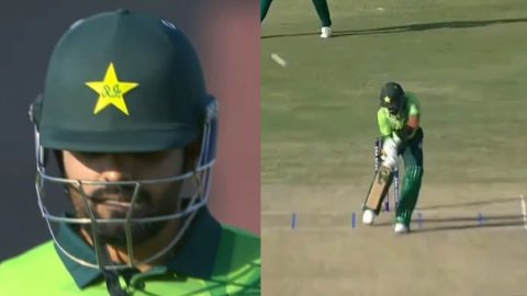 WATCH: 'क्या कमबैक है', Babar Azam 11 रन पर हुए आउट, तो सोशल मीडिया पर छिड़ी मीमों की जंग