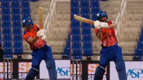 Abu Dhabi T10: Ben Cutting ने उड़ाया धोनी वाला हेलीकॉप्टर शॉट, फैंस को आ गई MSD की याद; VIDEO