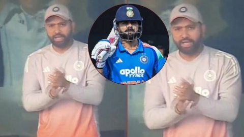 VIDEO: Kohli के शतक पर Rohit का रिएक्शन! हिटमैन का एनिमेटेड सेलिब्रेशन छाया सोशल मीडिया पर