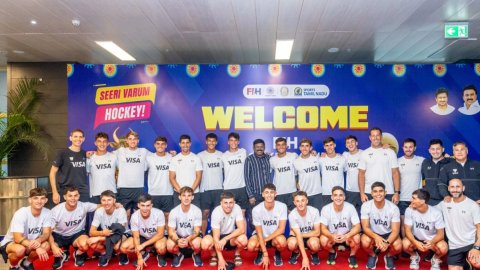 Argentina, Bangladesh reach Chennai for FIH Hockey Men's Jr. World Cup 2025