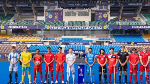 FIH Junior Men's WC: Captains gather for trophy photoshoot in Chennai & Madurai