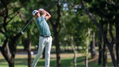 Golf: Ajeetesh Sandhu lies T-36; three-way lead at the top at Singapore Open