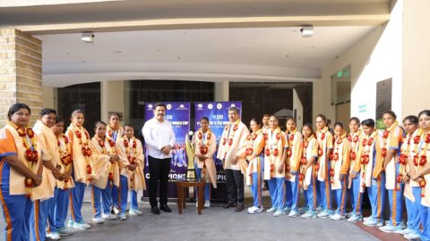 'Historic win', says BJP after felicitating Blind Women's T20 Cricket team