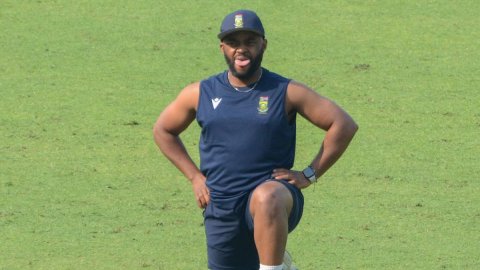 Kolkata: South Africa players practise ahead of 1st Test against India