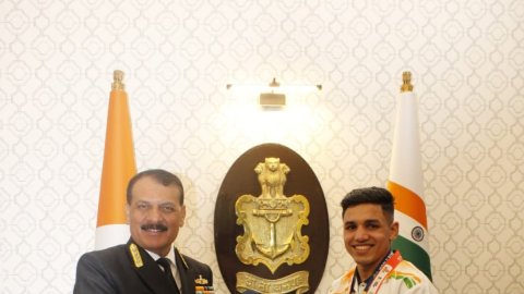 विश्व मुक्केबाजी कप फाइनल्स में स्वर्ण पदक जीतने वाले हितेश गुलिया हुए सम्मानित