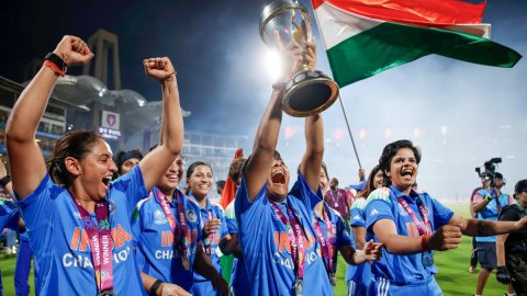Navi Mumbai: Post-Match Celebration Following Team India Women’s Win in ICC Women’s World Cup Final