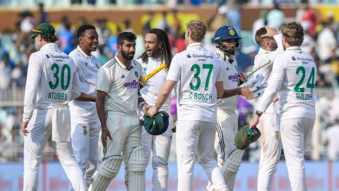 Kolkata: Day 3 of the First Test Match Between India and South Africa