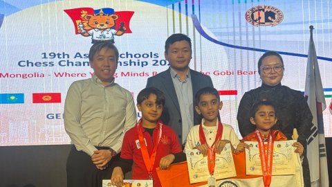 India wins two silver medals in team competition at Asian Schools Chess C'ships in Mongolia