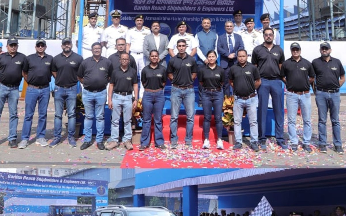 Indian Navy's 'Naman' Car Rally Concludes In Kolkata On Cricketnmore
