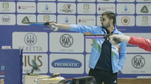 ISSF World C'ships: Samrat Rana creates history with gold in men’s 10m air pistol in Cairo