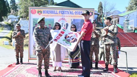 Nagaland: Indian Army flags off Hornbill motor rally-2025 from Zakhama