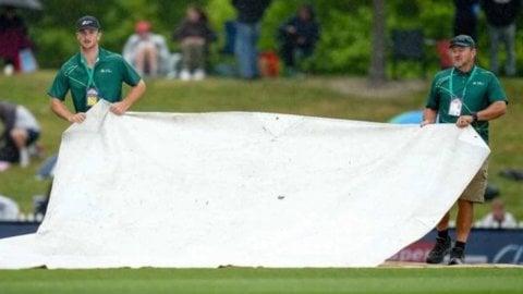 NZ vs WI 4th T20I: बारिश बनी मैच में विलेन, 6.3 ओवर बाद ही मैच करना पड़ा रद्द