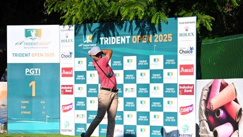 PGTI Tour: Manu Gandas posts 66 for clubhouse lead on Day One of Trident Open 2025