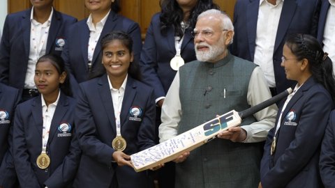 PM Narendra Modi hosts World Cup winning blind women's team