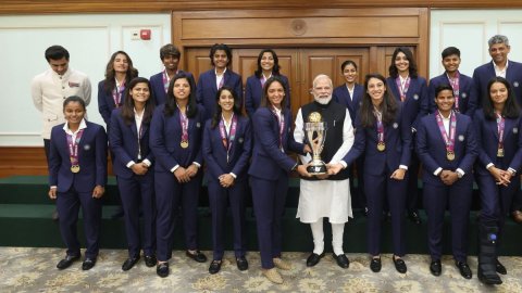 PM Narendra Modi meets Women’s ODI World Cup winning Indian women’s team
