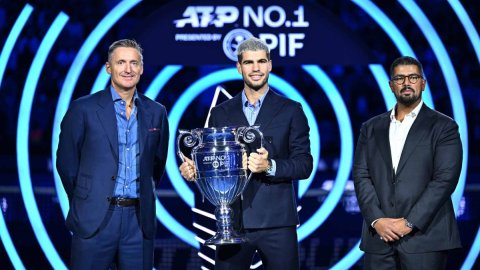 'Really proud', says Carlos Alcaraz as he accepts ATP Year-End No. 1 trophy