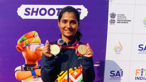 Sakshi Padekar overcomes financial difficulties to secure 10m air rifle gold in KIUG 2025