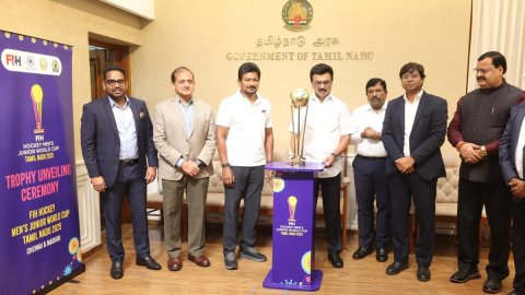 Tamil Nadu CM Stalin unveils FIH Hockey Men’s Junior World Cup 2025 trophy in Chennai
