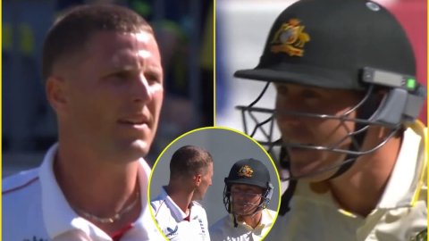 Ashes 2025: पर्थ टेस्ट में मचा बवाल, मैदान पर हुई Brydon Carse और Marnus Labuschagne की लड़ाई; देखें