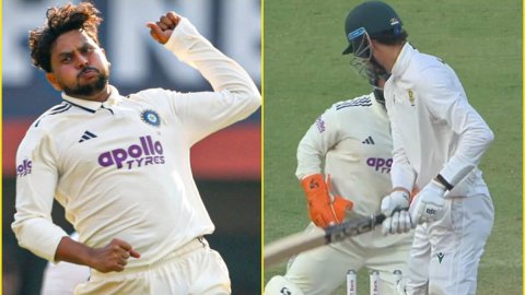 Kuldeep Yadav ने तोड़ा Marco Jansen का दिल, गुवाहाटी टेस्ट में नहीं पूरी करने दी सेंचुरी; देखें VIDE