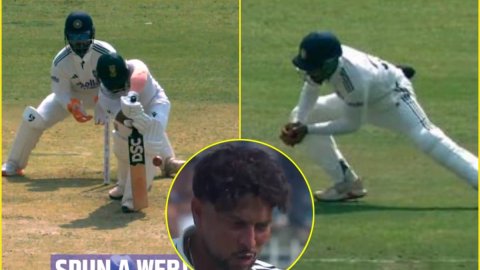 VIDEO: फौजी के बेटे ने लपका Temba Bavuma का बवाल कैच, Kuldeep Yadav की फिरकी के सामने South Africa क