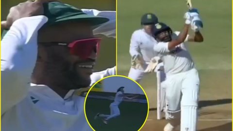 Temba Bavuma के भी उड़ गए तोते, Marco Jansen ने भागते हुए पकड़ा बेहद ही करिश्माई कैच; देखें VIDEO