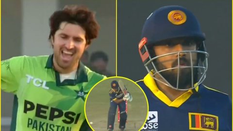 Mohammad Wasim ने रावलपिंडी में डाला बवाल बॉल, फटी रह गई Kusal Mendis की आंखें; देखें VIDEO