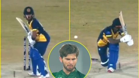 Shaheen Afridi ने लिया Pathum Nissanka से बदला, Bowled करके तहस-नहस कर दिए स्टंप्स; देखें VIDEO
