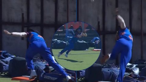 VIDEO: किट बैग बना खतरा, फिर भी राजस्थान के इस खिलाड़ी ने लिया कमाल का कैच और किया सबको हैरान