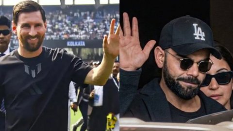 WATCH: मेसी के इंडिया टूर के बीच अचानक भारत लौटे विराट कोहली, फैस में बड़ी दोनों दिग्गजों के बीच मुल