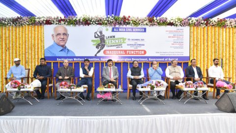 All India Civil Services Lawn Tennis Tournament 2025–26 begins in Gandhinagar