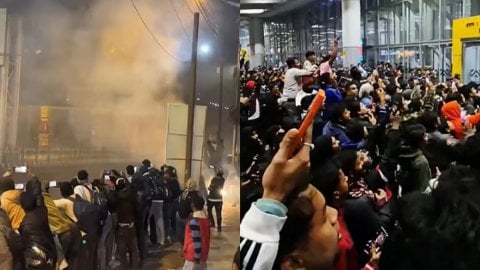 VIDEO: कोलकाता में दिखा मेसी का क्रेज़, रात को 1:30 बजे एयरपोर्ट पर उमड़े फैंस और सड़कें हुई जाम