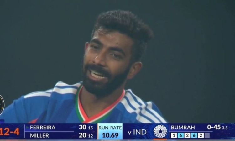 Jasprit Bumrah has been hit for 4 sixes in a T20I for the first time in his 82 match career