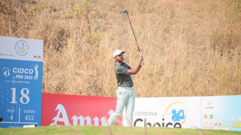 CIDCO Open 2025: Veer Ahlawat fires a second straight 65 to build a three-shot lead in Round Two