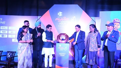Cycling: Pune Grand Tour unveils its heritage-inspired Trophy at National Capital