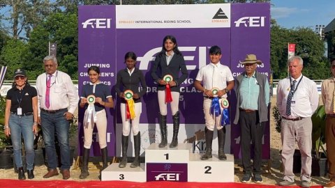 Equestrian: Team India clinches gold in FEI Children’s Classic Silver