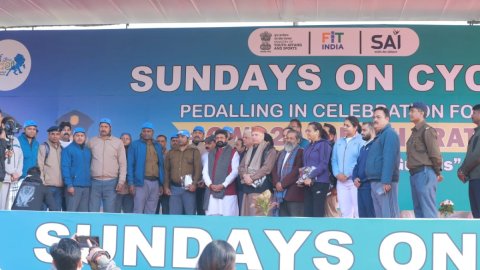 Fit India Sundays on Cycle celebrates India’s CWG 2030 hosting rights, contribution of private secur