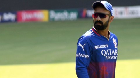 Bengaluru : Royal Challengers Bengaluru players during a practice session ahead of their IPL match a