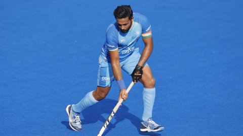 New Delhi: Hockey match between India and Germany