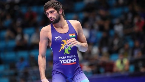 Sept 2019,Nur-Sultan,Kazakhstan,World Wrestling Championships,Ravi Kumar Dahiya Vs Sunggwon Kim,Ravi