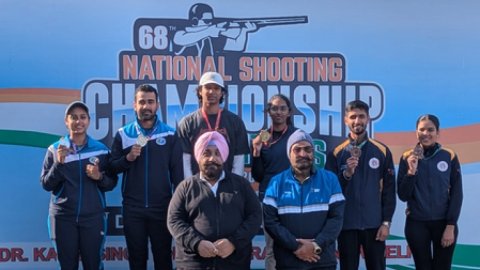नेशनल शूटिंग चैंपियनशिप: अनंतजीत और दर्शना ने मिक्स्ड टीम स्कीट में साधा गोल्ड पर निशाना