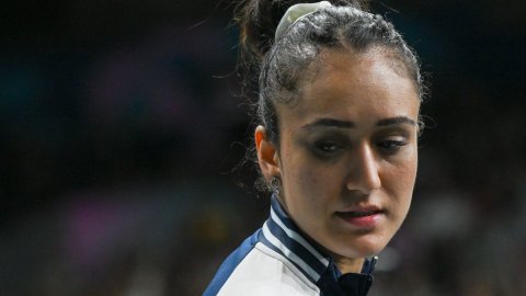 Paris : Women's teams quarterfinal table tennis match at the Paris Olympics 2024