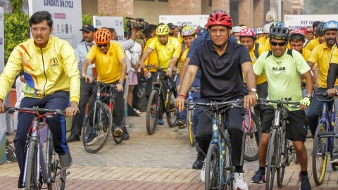 New Delhi: ‘Fit India Sundays on Cycle’